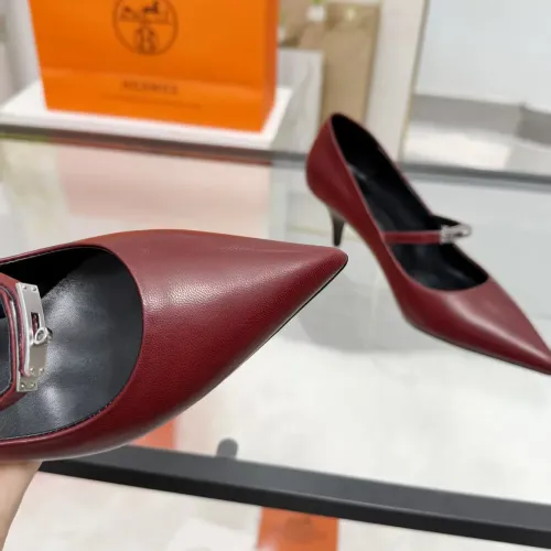 Replica Hermes High-Heeled Shoes For Women #1422336 $108.00 USD for Wholesale