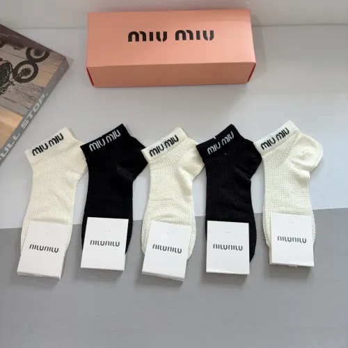 Wholesale MIU MIU Socks #1422368 $27.00 USD, Wholesale Quality Replica MIU MIU Socks