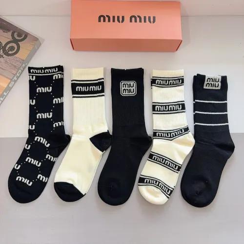 Wholesale MIU MIU Socks #1422369 $29.00 USD, Wholesale Quality Replica MIU MIU Socks