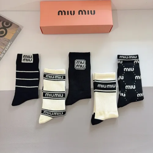 Replica MIU MIU Socks #1422369 $29.00 USD for Wholesale