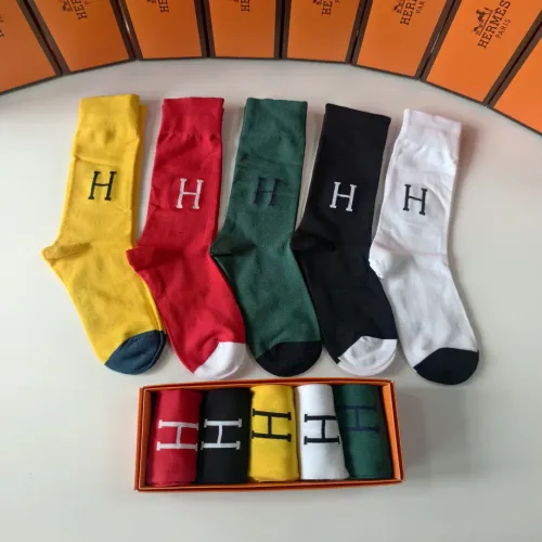 Wholesale Hermes Socks #1422389 $29.00 USD, Wholesale Quality Replica Hermes Socks
