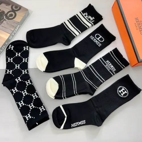 Replica Hermes Socks #1422394 $29.00 USD for Wholesale
