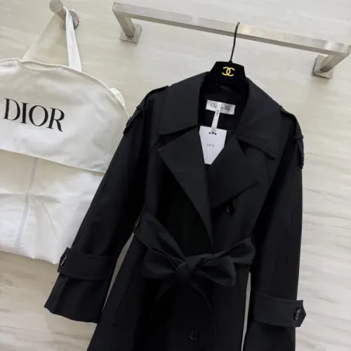 Replica Christian Dior Coats Long Sleeved For Women #1422586 $165.00 USD for Wholesale