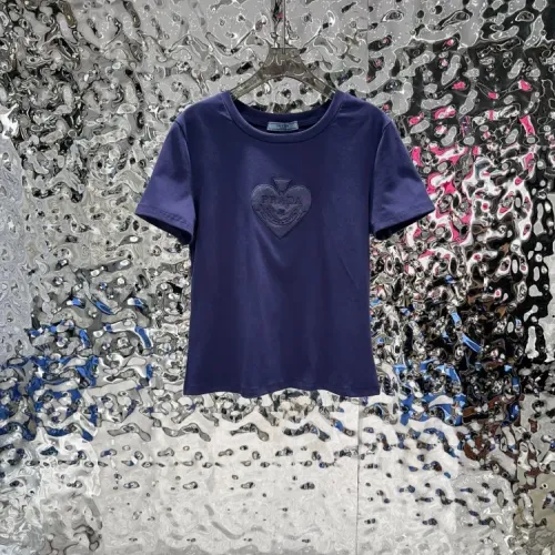 Wholesale Prada T-Shirts Short Sleeved For Women #1422622 $60.00 USD, Wholesale Quality Replica Prada T-Shirts