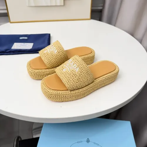 Wholesale Prada Slippers For Women #1422635 $92.00 USD, Wholesale Quality Replica Prada Slippers