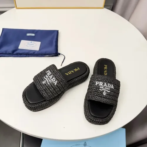 Replica Prada Slippers For Women #1422636 $92.00 USD for Wholesale