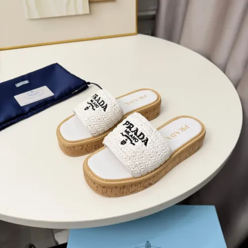 Wholesale Prada Slippers For Women #1422637 $92.00 USD, Wholesale Quality Replica Prada Slippers