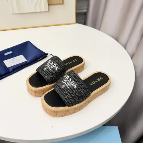 Wholesale Prada Slippers For Women #1422638 $92.00 USD, Wholesale Quality Replica Prada Slippers