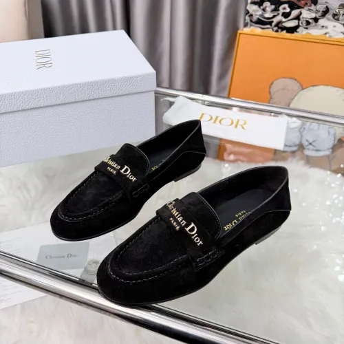 Wholesale Christian Dior Leather Shoes For Women #1422845 $105.00 USD, Wholesale Quality Replica Christian Dior Leather Shoes