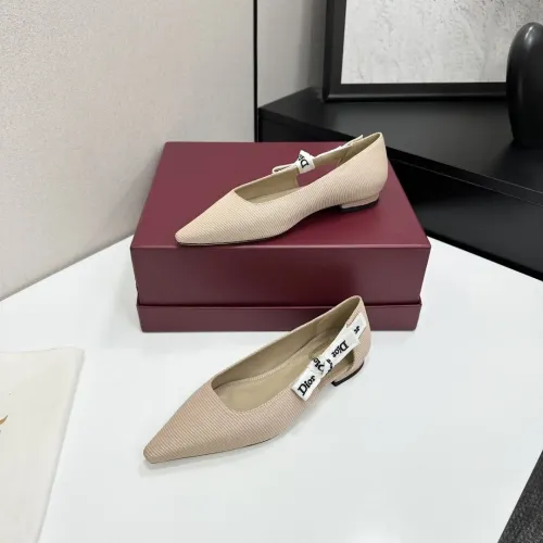Wholesale Christian Dior Flat Shoes For Women #1422971 $98.00 USD, Wholesale Quality Replica Christian Dior Flat Shoes