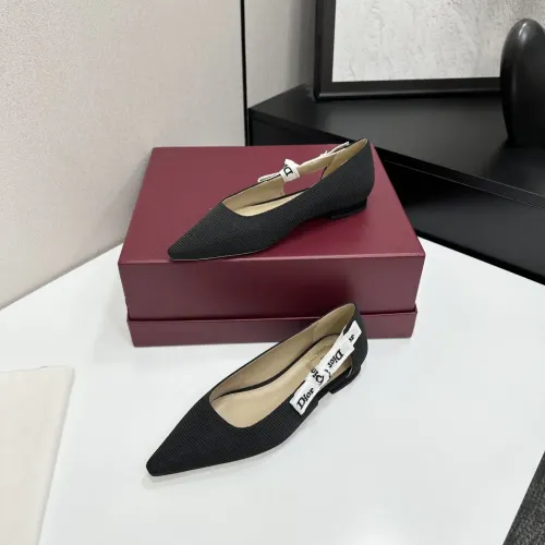Wholesale Christian Dior Flat Shoes For Women #1422972 $98.00 USD, Wholesale Quality Replica Christian Dior Flat Shoes