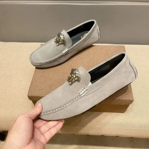 Replica Versace Leather Shoes For Men #1423012 $76.00 USD for Wholesale