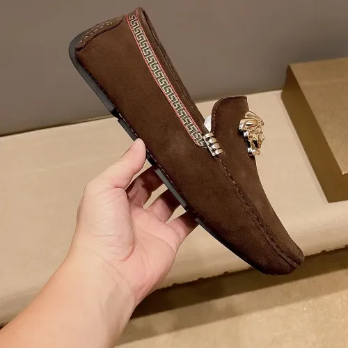 Replica Versace Leather Shoes For Men #1423013 $76.00 USD for Wholesale