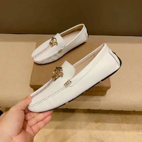 Replica Versace Leather Shoes For Men #1423015 $80.00 USD for Wholesale