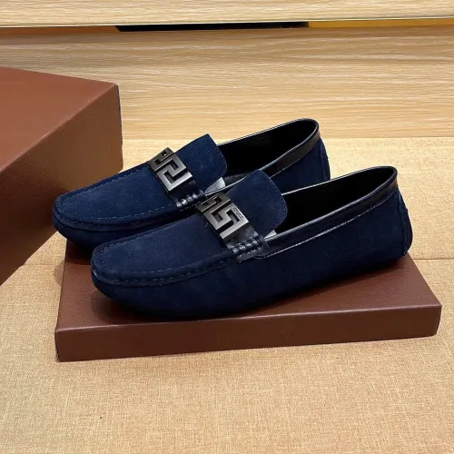 Wholesale Versace Leather Shoes For Men #1423017 $76.00 USD, Wholesale Quality Replica Versace Leather Shoes