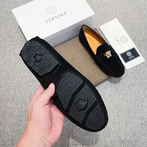 Replica Versace Leather Shoes For Men #1423061 $80.00 USD for Wholesale