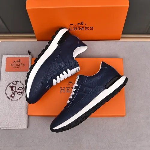 Replica Hermes Casual Shoes For Men #1423073 $80.00 USD for Wholesale