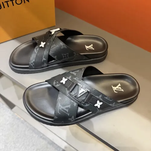 Wholesale Louis Vuitton Slippers For Men #1423135 $52.00 USD, Wholesale Quality Replica Louis Vuitton Slippers