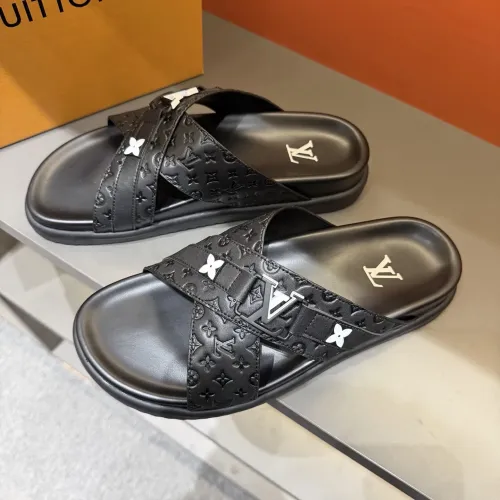 Wholesale Louis Vuitton Slippers For Men #1423137 $52.00 USD, Wholesale Quality Replica Louis Vuitton Slippers