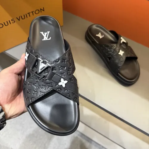 Replica Louis Vuitton Slippers For Men #1423137 $52.00 USD for Wholesale