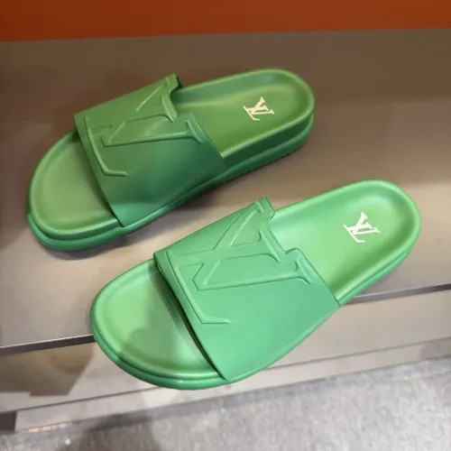 Wholesale Louis Vuitton Slippers For Men #1423152 $52.00 USD, Wholesale Quality Replica Louis Vuitton Slippers