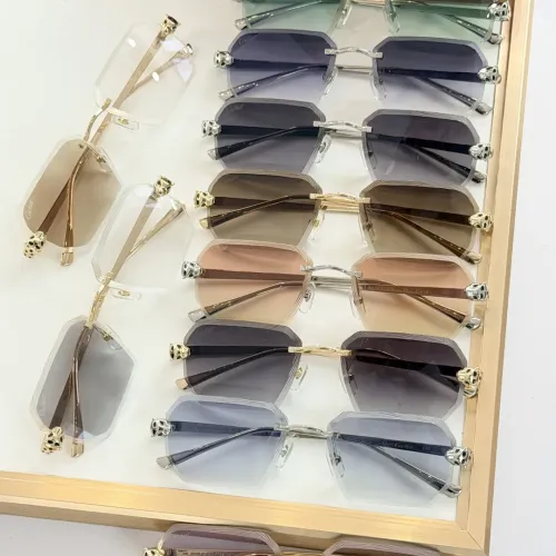 Replica Cartier AAA Quality Sunglassess #1423153 $80.00 USD for Wholesale