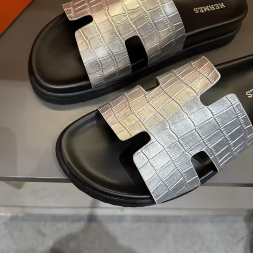 Replica Hermes Slippers For Men #1423157 $52.00 USD for Wholesale
