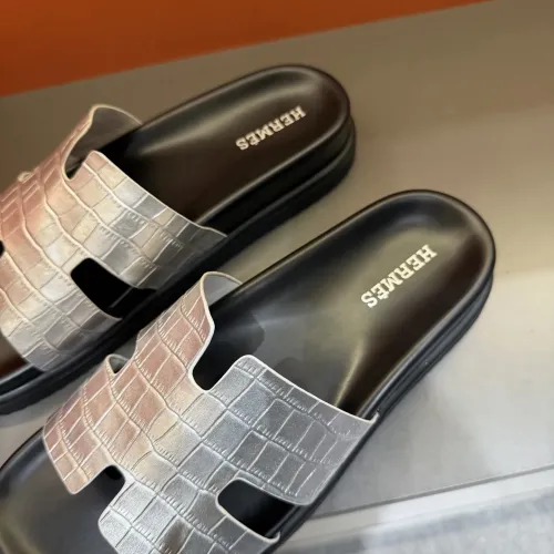 Replica Hermes Slippers For Men #1423157 $52.00 USD for Wholesale