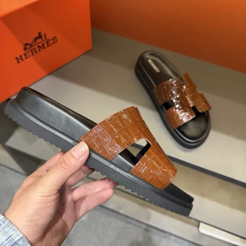 Replica Hermes Slippers For Men #1423165 $52.00 USD for Wholesale