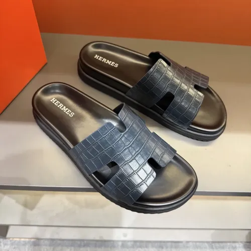 Replica Hermes Slippers For Men #1423167 $52.00 USD for Wholesale