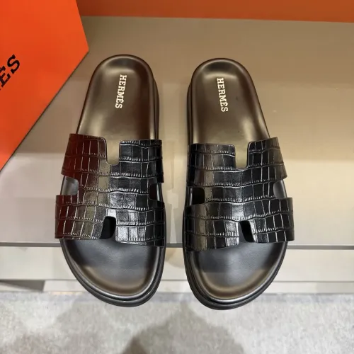 Replica Hermes Slippers For Men #1423168 $52.00 USD for Wholesale
