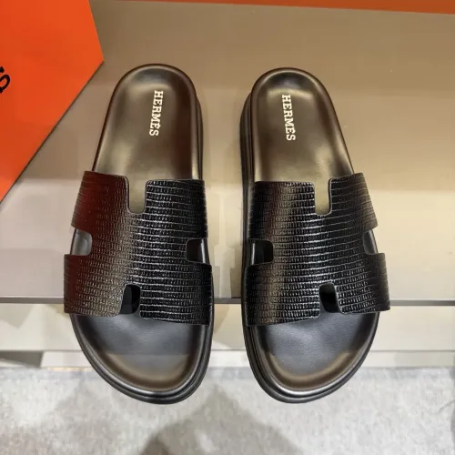 Replica Hermes Slippers For Men #1423171 $52.00 USD for Wholesale