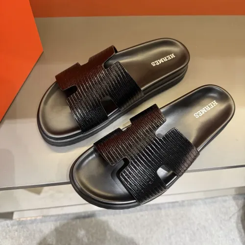 Replica Hermes Slippers For Men #1423171 $52.00 USD for Wholesale