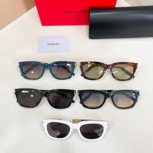 Replica Yves Saint Laurent YSL AAA Quality Sunglasses #1423316 $60.00 USD for Wholesale