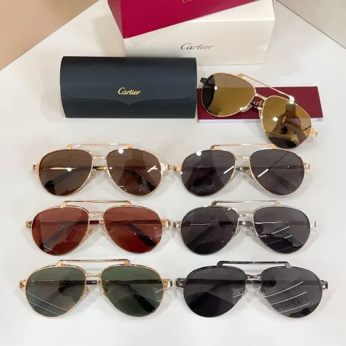 Replica Cartier AAA Quality Sunglassess #1423383 $60.00 USD for Wholesale
