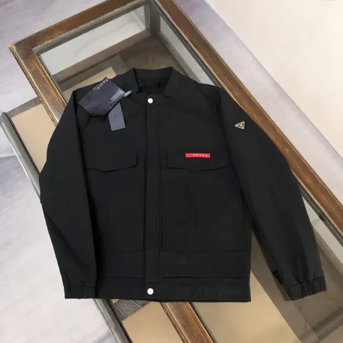 Wholesale Prada Jackets Long Sleeved For Men #1423434 $85.00 USD, Wholesale Quality Replica Prada Jackets