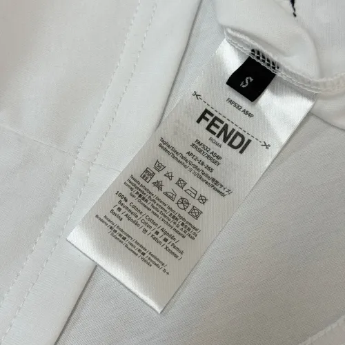 Replica Fendi T-Shirts Short Sleeved For Unisex #1423444 $32.00 USD for Wholesale