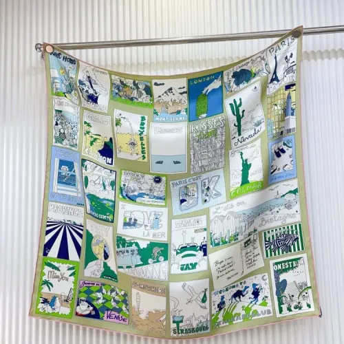 Wholesale Hermes Silk Squares #1423695 $64.00 USD, Wholesale Quality Replica Hermes Scarf