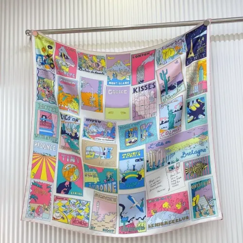 Wholesale Hermes Silk Squares #1423697 $64.00 USD, Wholesale Quality Replica Hermes Scarf