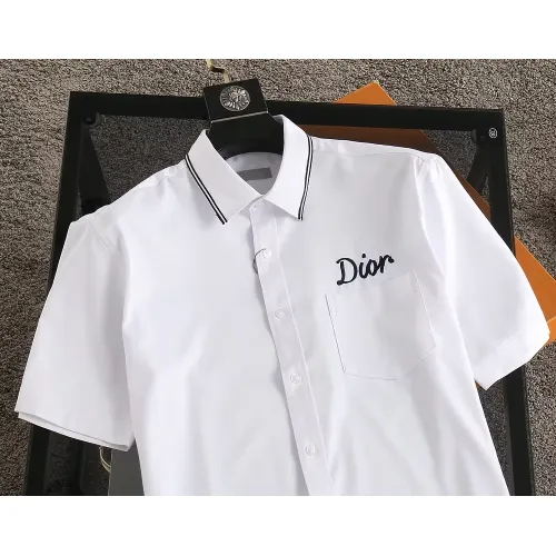 Replica Christian Dior Shirts Short Sleeved For Men #1423711 $38.00 USD for Wholesale