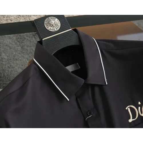 Replica Christian Dior Shirts Short Sleeved For Men #1423712 $38.00 USD for Wholesale