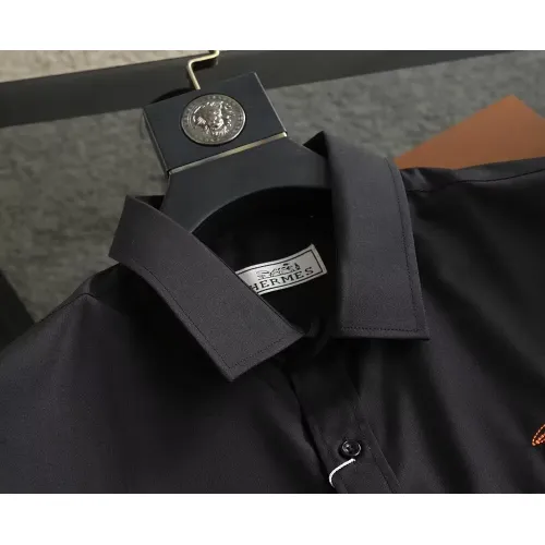 Replica Hermes Shirts Short Sleeved For Men #1423743 $38.00 USD for Wholesale