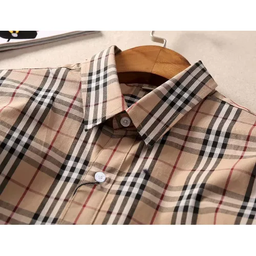 Replica Burberry Shirts Short Sleeved For Women #1423745 $36.00 USD for Wholesale