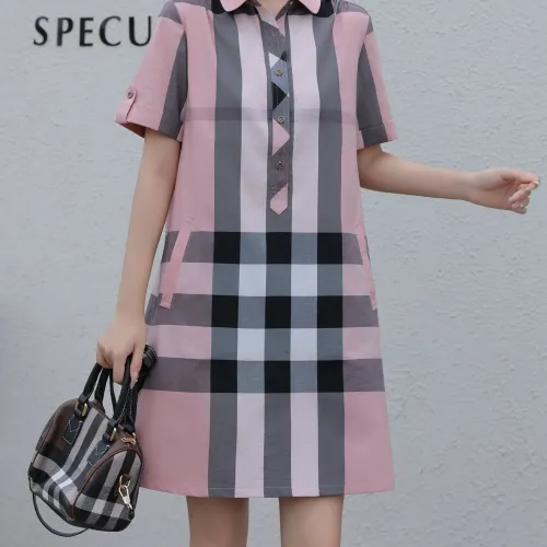 Wholesale Burberry Dresses Short Sleeved For Women #1423751 $76.00 USD, Wholesale Quality Replica Burberry Dresses