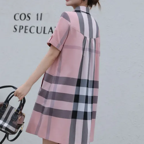 Replica Burberry Dresses Short Sleeved For Women #1423751 $76.00 USD for Wholesale