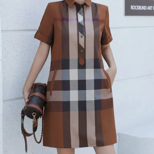 Wholesale Burberry Dresses Short Sleeved For Women #1423752 $76.00 USD, Wholesale Quality Replica Burberry Dresses