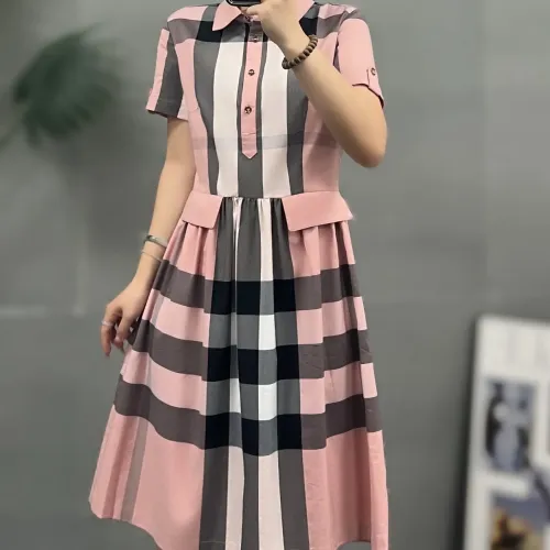 Wholesale Burberry Dresses Short Sleeved For Women #1423755 $76.00 USD, Wholesale Quality Replica Burberry Dresses