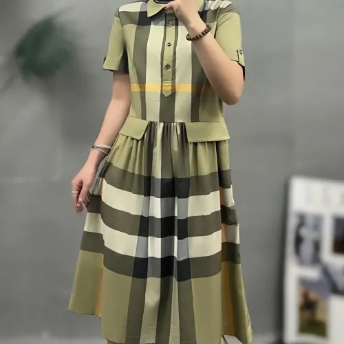 Wholesale Burberry Dresses Short Sleeved For Women #1423756 $76.00 USD, Wholesale Quality Replica Burberry Dresses
