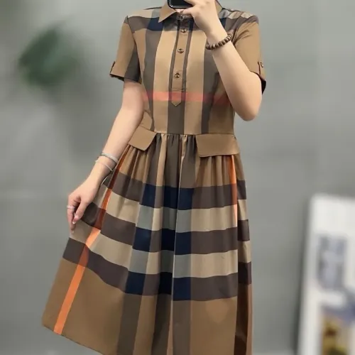 Wholesale Burberry Dresses Short Sleeved For Women #1423757 $76.00 USD, Wholesale Quality Replica Burberry Dresses