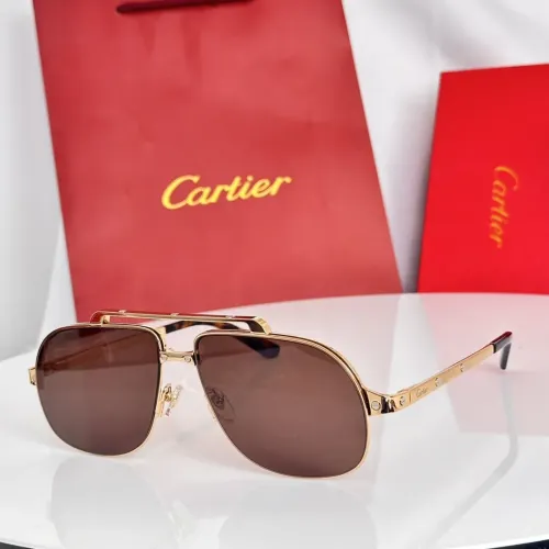 Wholesale Cartier AAA Quality Sunglassess #1423822 $60.00 USD, Wholesale Quality Replica Cartier AAA Quality Sunglassess
